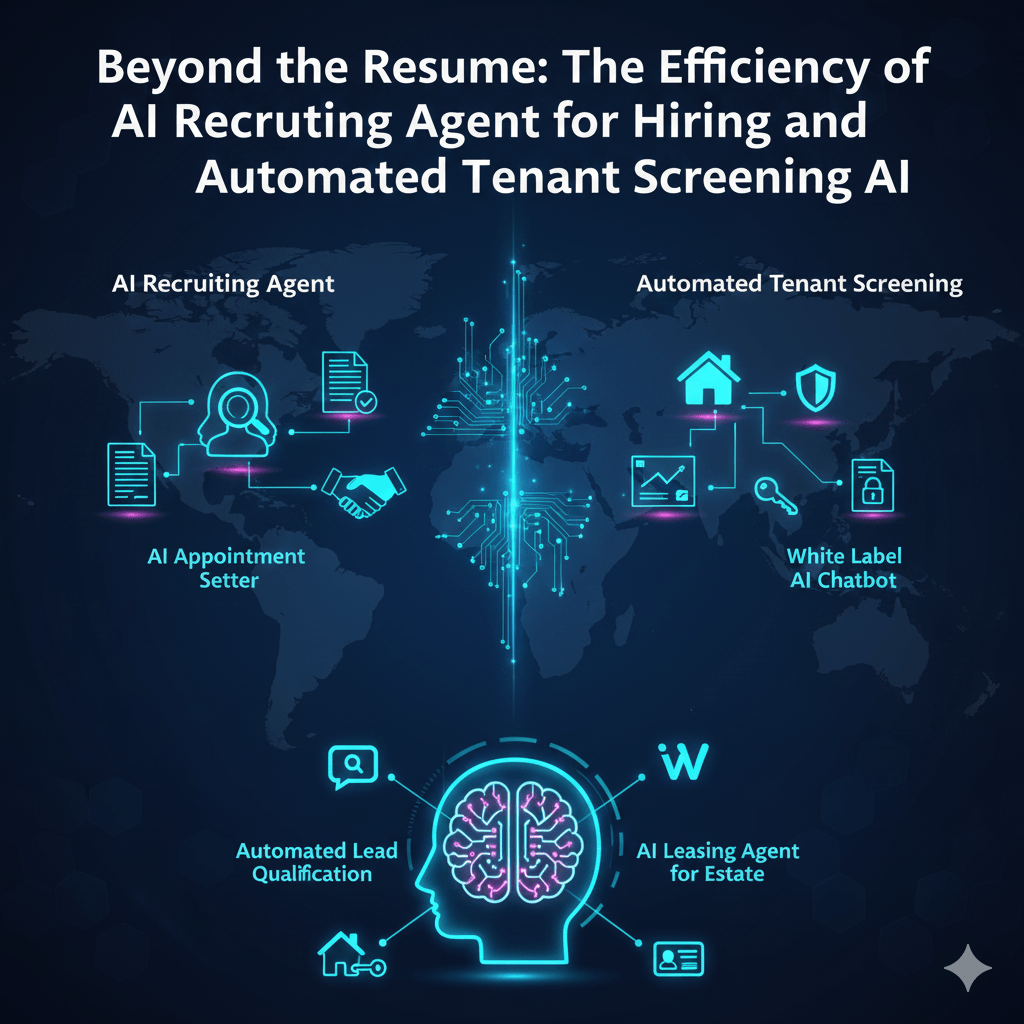 Beyond the Resume: The Efficiency of AI Recruiting Agent for Hiring and Automated Tenant Screening AI