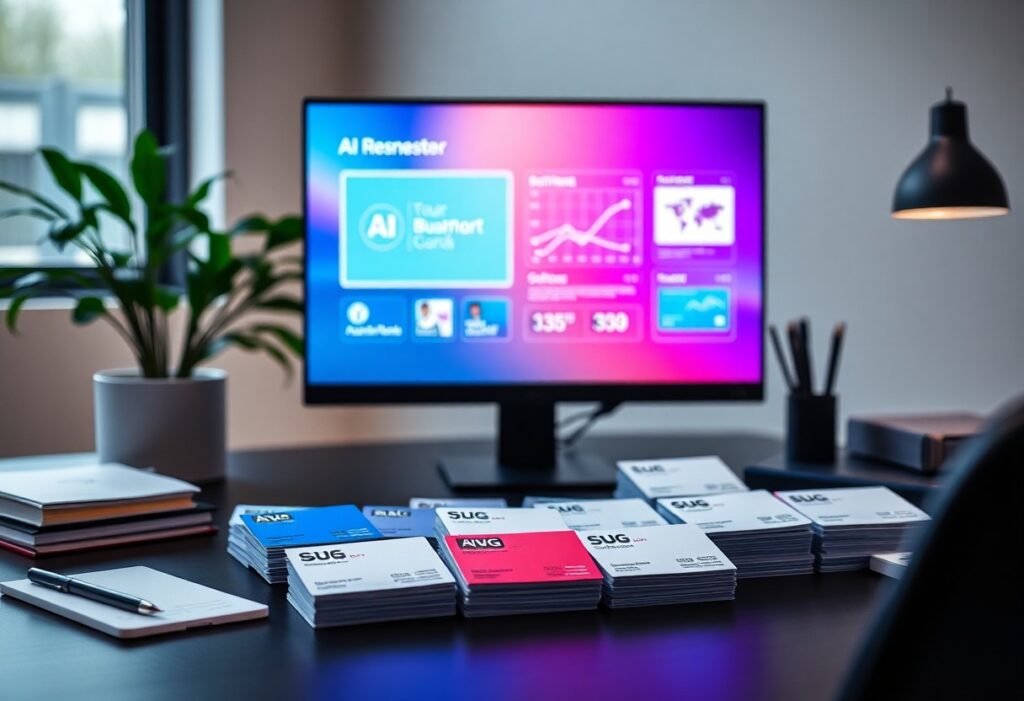 Design a creative ai business card generator zsv
