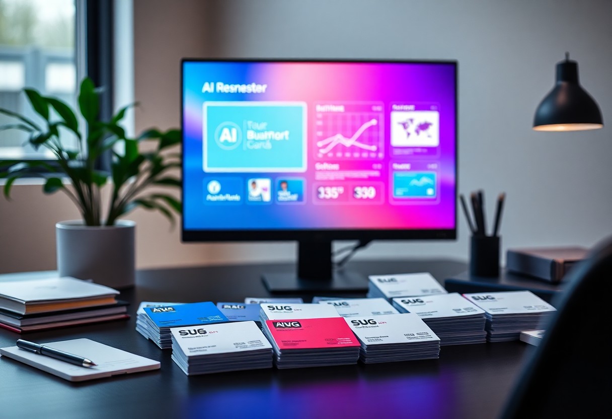 Design a creative ai business card generator zsv